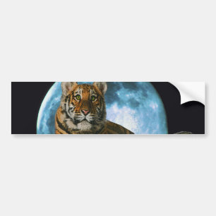 TIJGER MAAN BUMPERSTICKER