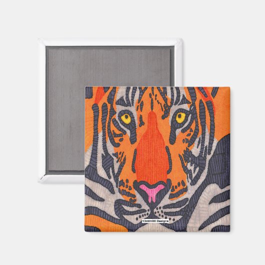 Tijger - Magneet (Voorkant / Achterkant)
