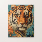  tijger: majestueuze nostalgie legpuzzel (Verticaal)