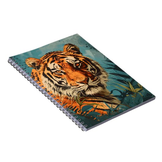  tijger: majestueuze nostalgie notitieboek (Rechterzijde)