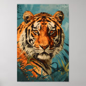  tijger: majestueuze nostalgie poster (Voorkant)