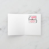 Tijger Mam en Baby Moederdag Kaart (Binnen)