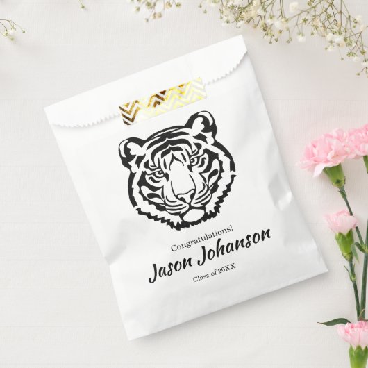 Tijger Mascot Thema Afstuderen Favor Bag Reunion Bedankzakje (Gezegeld)