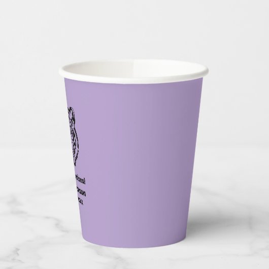 Tijger Mascot Thema Afstuderen Papieren Cups Reüni Papieren Bekers (Links)