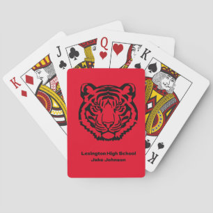 Tijger Mascotte Thema Gepersonaliseerde Speelkaart Pokerkaarten