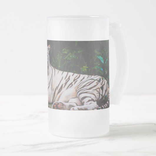 tijger matglas bierpul (Voorkant rechts)