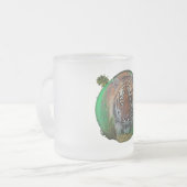 tijger matglas koffiemok (Voorkant links)