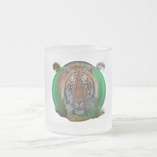 tijger matglas koffiemok