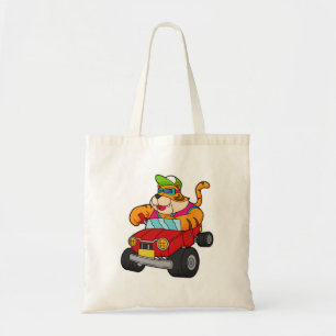 Tijger met auto tote bag