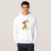 Tijger met Baby melkfles Hoodie (Voorkant volledig)