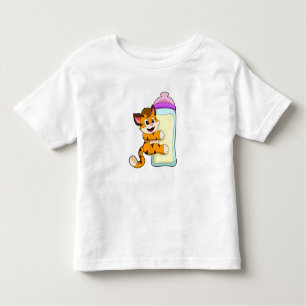Tijger met Baby melkfles Kinder Shirts