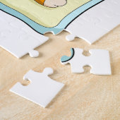 Tijger met Baby melkfles Legpuzzel (Zijkant)