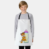 Tijger met Baby melkfles Schort (Gedragen)