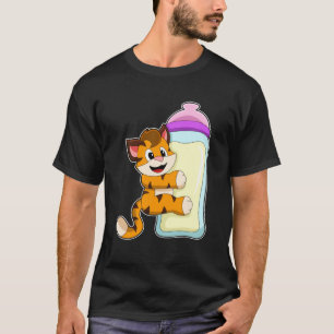 Tijger met Baby melkfles T-shirt
