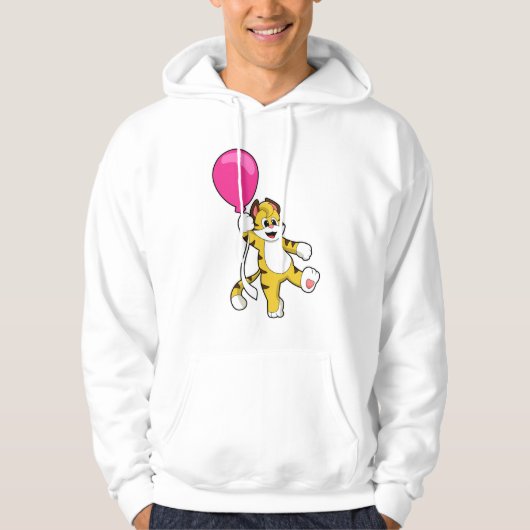 Tijger met ballon hoodie (Voorkant)