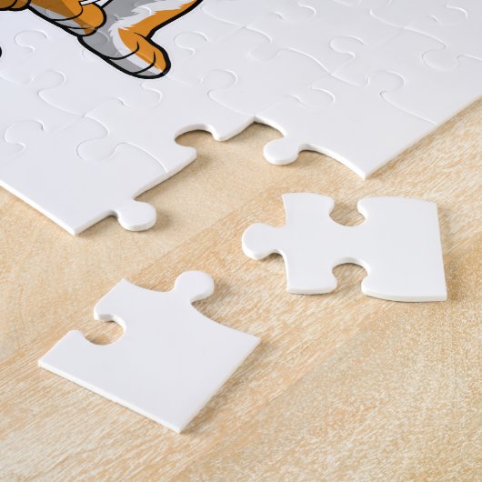 Tijger met ballon legpuzzel (Zijkant)