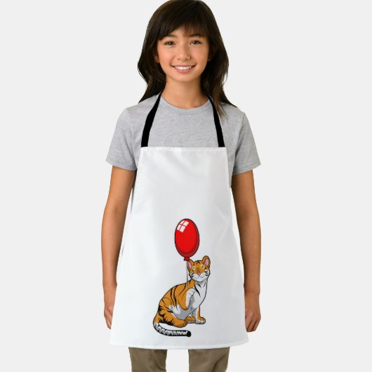 Tijger met ballon schort (Insitu)