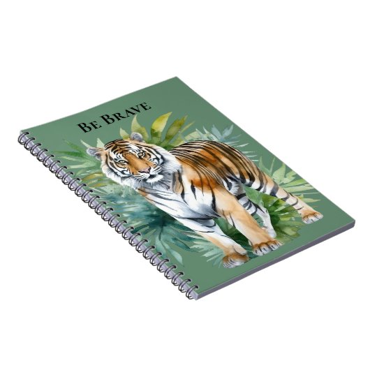 Tijger met bladeren notitieboek (Rechterzijde)