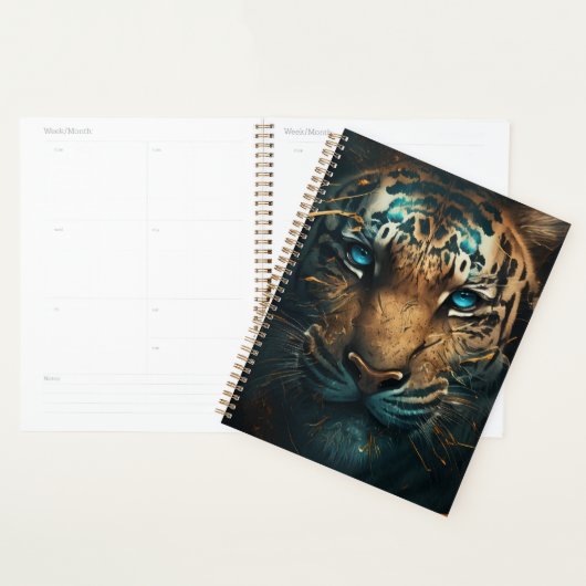 Tijger met blauwe ogen planner (Display)
