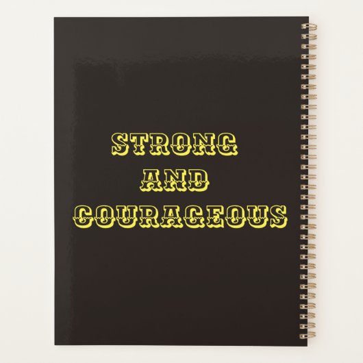 Tijger met blauwe ogen planner (Achterkant)