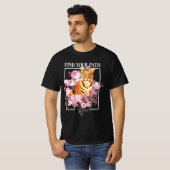 Tijger met bloemen t-shirt (Voorkant volledig)