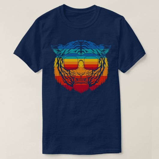  tijger met bril t-shirt (Design voorkant)