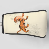 tijger met Cherry Blossom Golfheadcover (Voorkant)