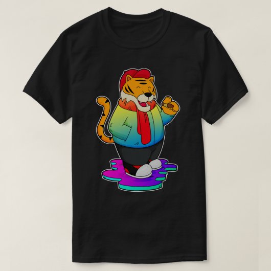 Tijger met Cigar T-shirt (Design voorkant)
