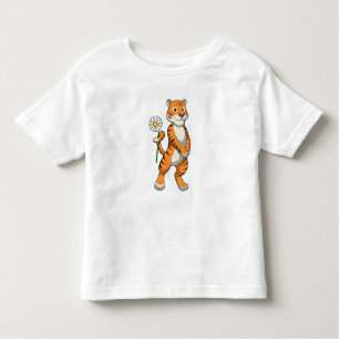 Tijger met Daisy Flower Kinder Shirts