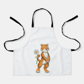 Tijger met Daisy Flower Schort (Voorkant)