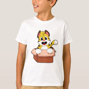 Tijger met doos t-shirt