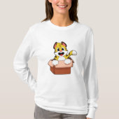 Tijger met doos t-shirt (Voorkant)