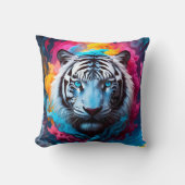 Tijger met een mystieke en etherische uitstraling kussen (Voorkant)