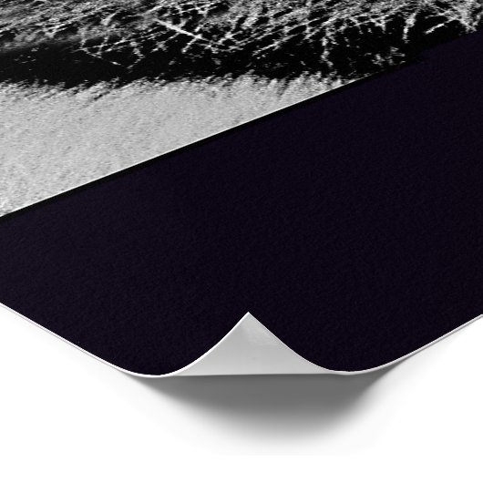 Tijger met gele ogen poster (Hoek)