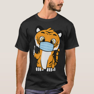 Tijger met gezichtsmasker Oranje Tiger Face Mask F T-shirt