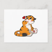 Tijger met hart briefkaart (Voorkant)