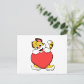 Tijger met Hart Briefkaart (Staand voorkant)