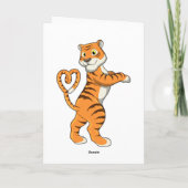 Tijger met hart kaart (Achterkant)
