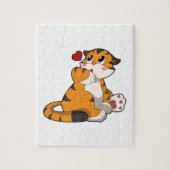 Tijger met hart legpuzzel (Verticaal)