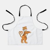 Tijger met hart schort (Voorkant)