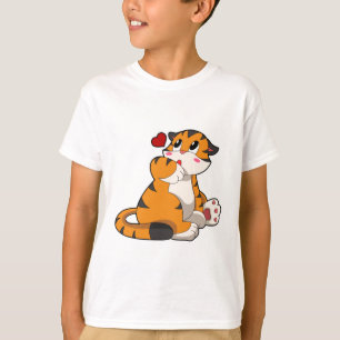 Tijger met hart t-shirt