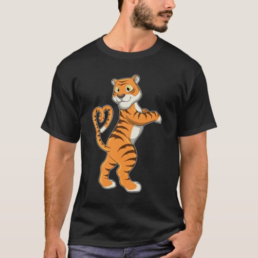Tijger met hart t-shirt (Voorkant)