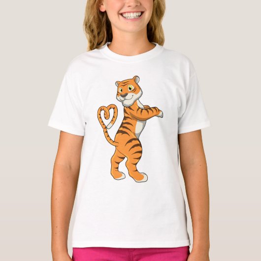 Tijger met hart t-shirt (Voorkant)