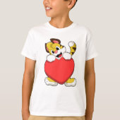 Tijger met hart t-shirt (Voorkant)