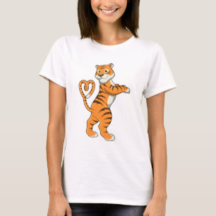 Tijger met hart t-shirt