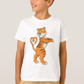 Tijger met hart t-shirt (Voorkant)
