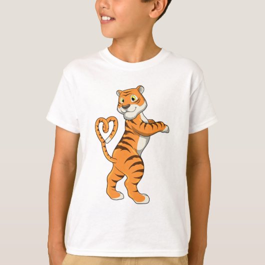 Tijger met hart t-shirt (Voorkant)