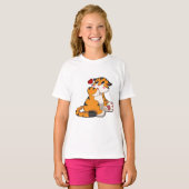 Tijger met hart t-shirt (Voorkant volledig)