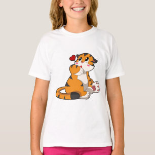 Tijger met hart t-shirt