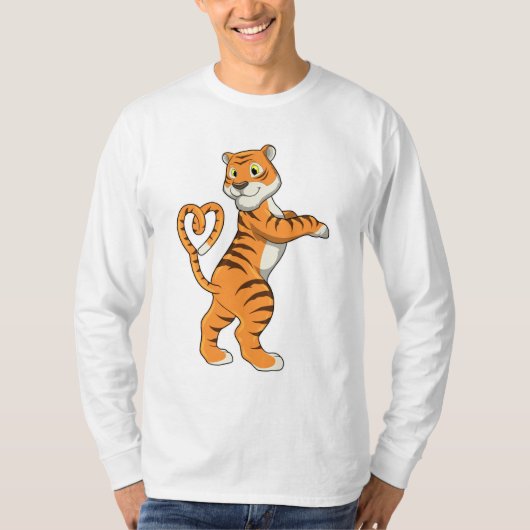 Tijger met hart t-shirt (Voorkant)